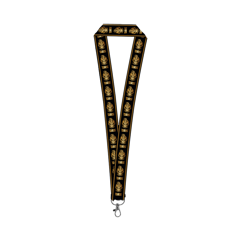 DRS gold lanyard