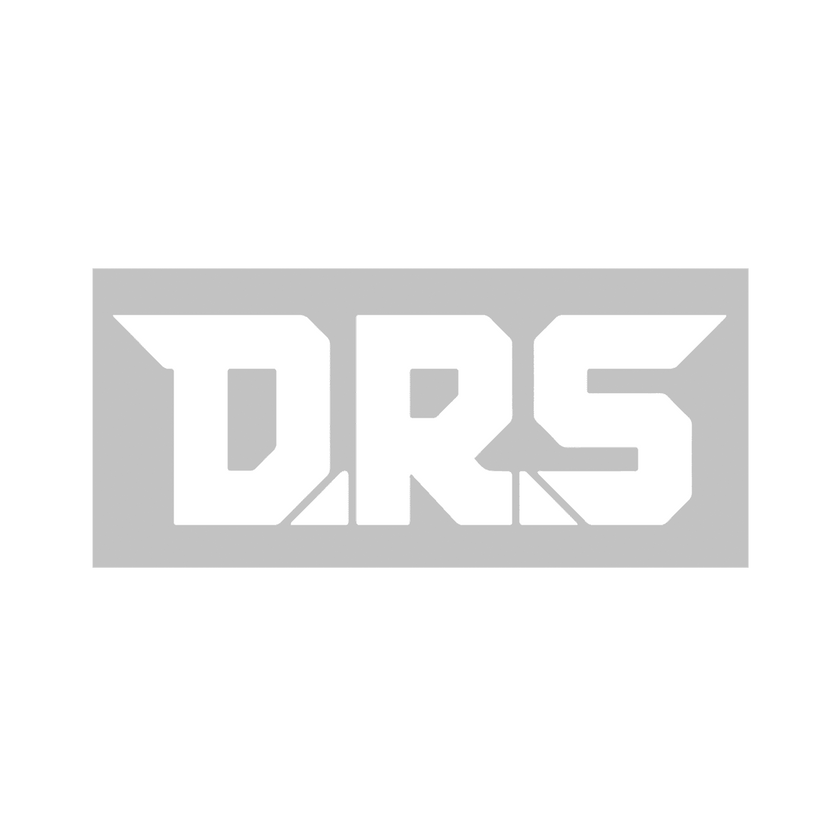 DRS text logo car sticker