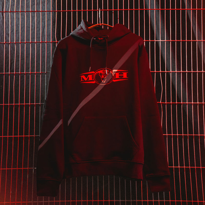MOH Red Hardcore Boxy Hoodie