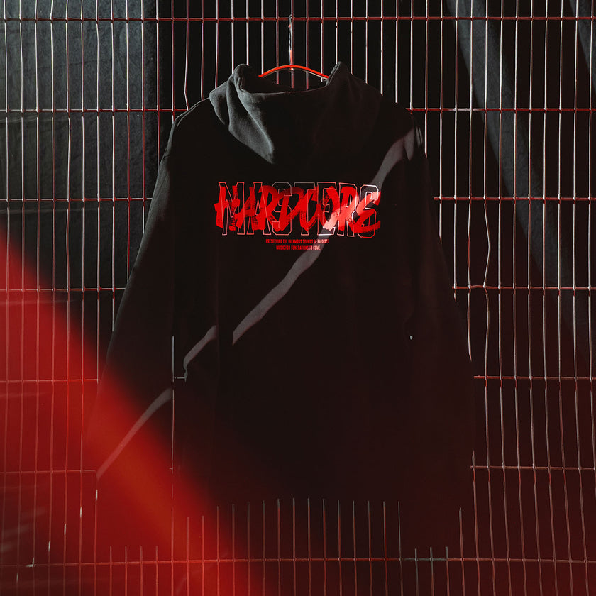 MOH Red Hardcore Boxy Hoodie