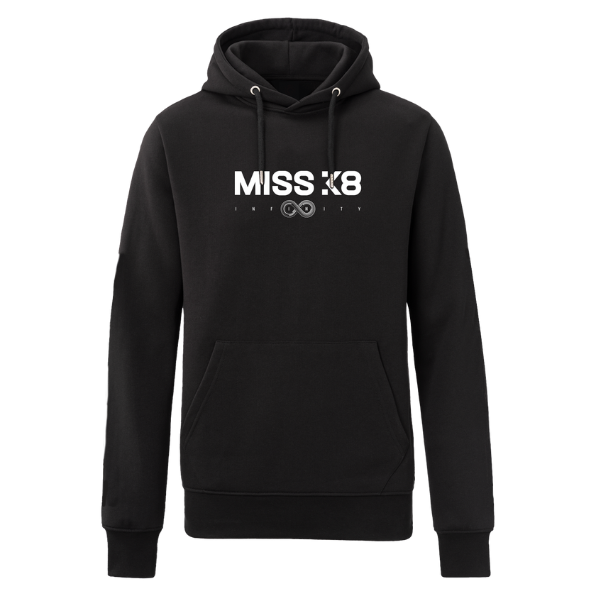 MISS K8 Infinity logo hooded