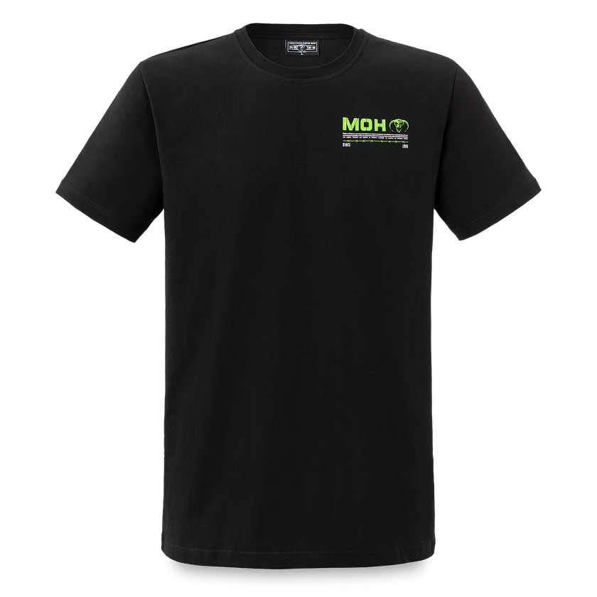 Masters of Hardcore neon green t-shirt