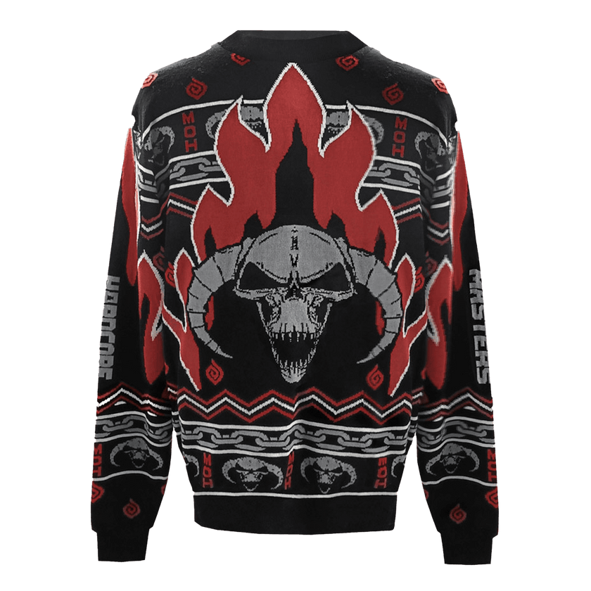 MOH Christmas sweater flames
