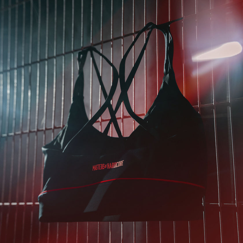 MOH Allover Crossed Black Sport top
